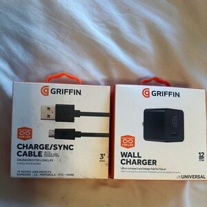 Griffin Black‎ Charge/Sync Cable & Wall Charger Samsung, LG, Motorola